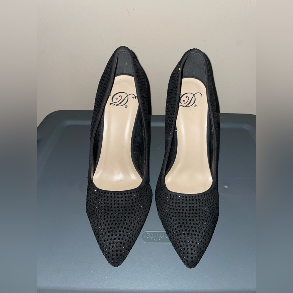 Black Rhinestone Pump - Picture 3 of 3